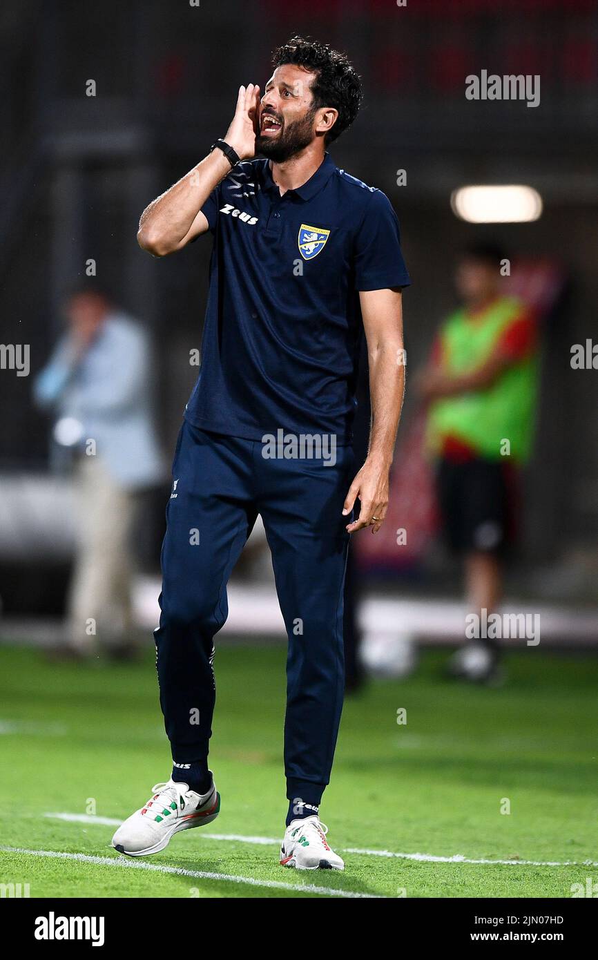 Parma, Italy. 21st Jan, 2022. Fabio Grosso head coach of FROSINONE