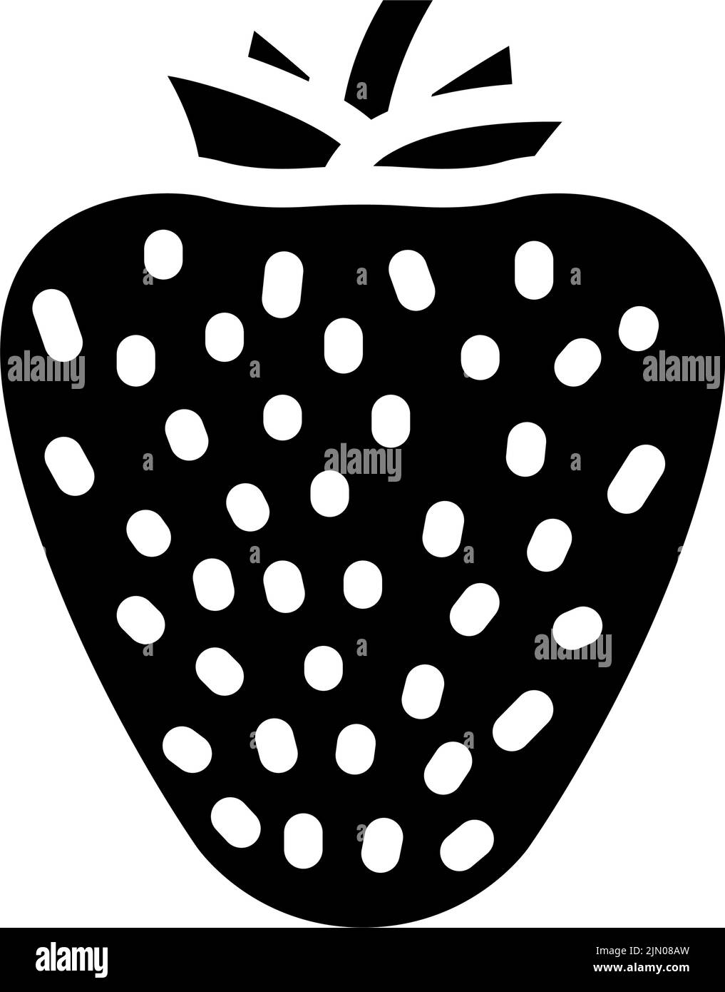One strawberry and half strawberry Stock Vector Images - Alamy