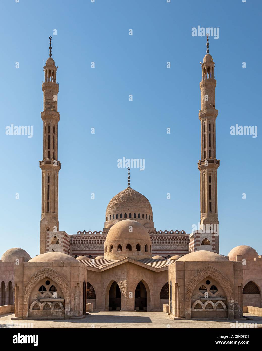 Mustafa Mosque is a large Islamic temple in Sharm El Sheikh, Sinai Peninsula, Egypt. Religion