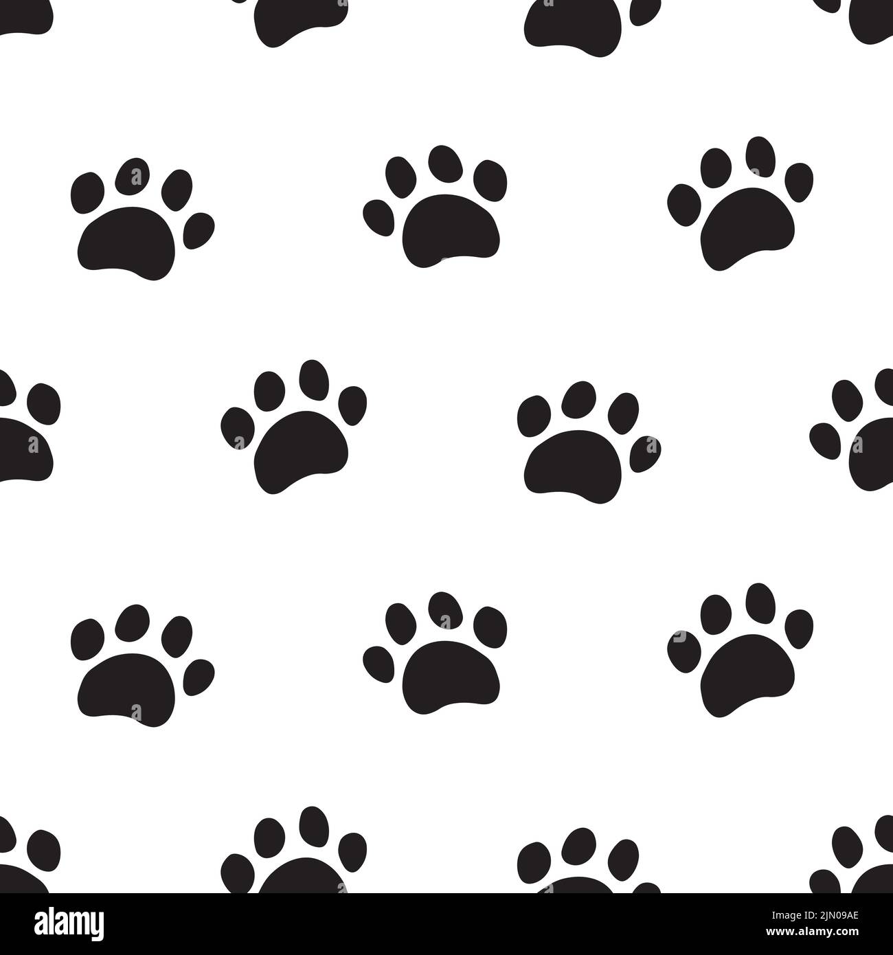 Dog Paw, Cat Paws, Animal foot print Stock Vector Image & Art Alamy