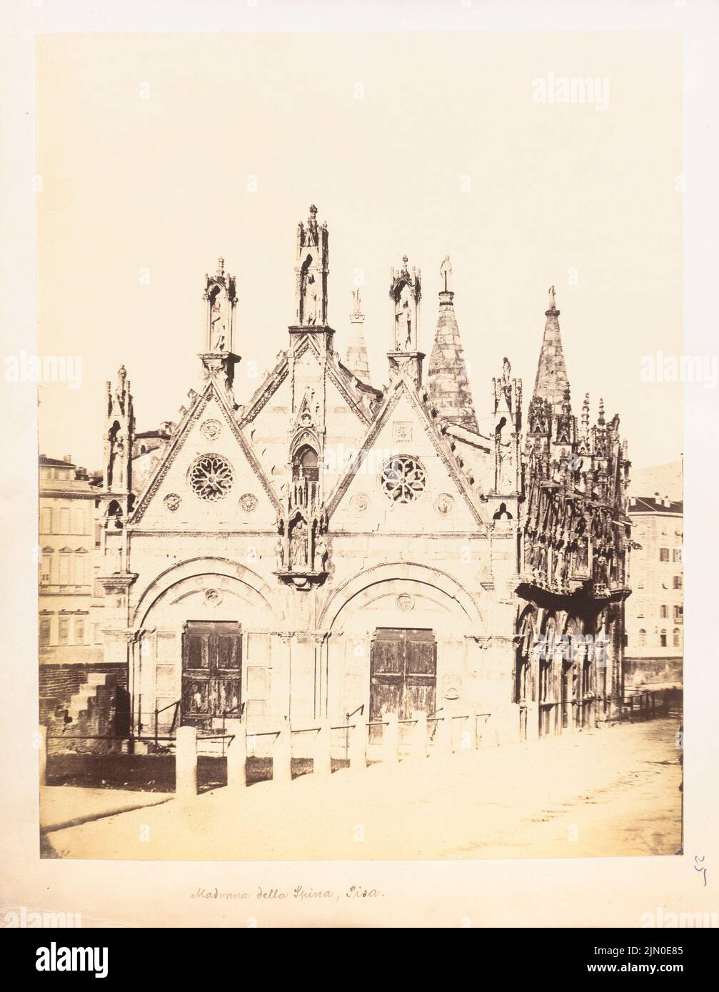 Unknown photographer, baptistery in Florence (without dat.): View. Photo on cardboard, 28 x 21.7 cm (including scan edges) N.N. : Baptisterium, Florenz Stock Photo