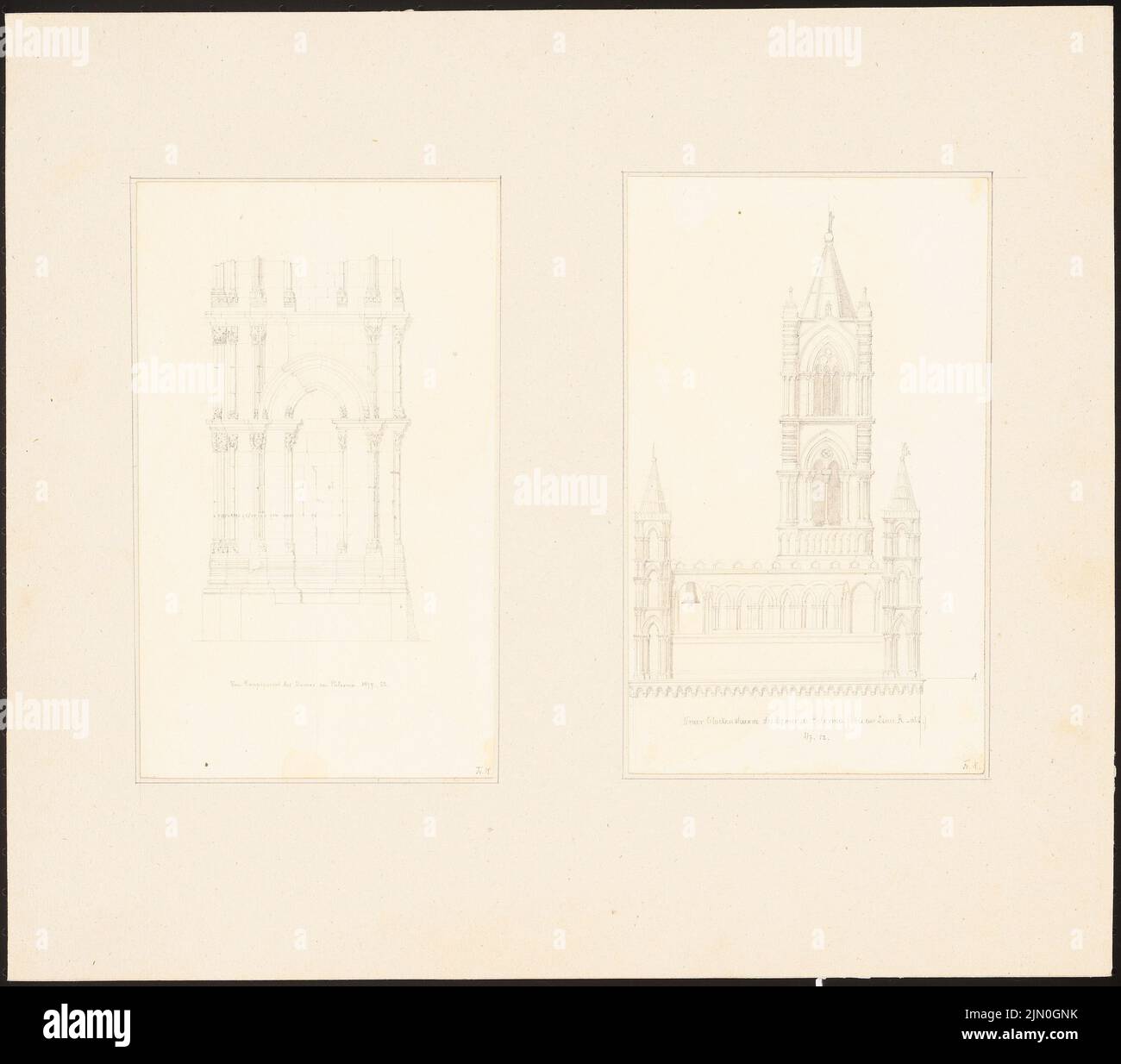 Koch friedrich 1828 1922 reisestudien aus sizilien 1851 53