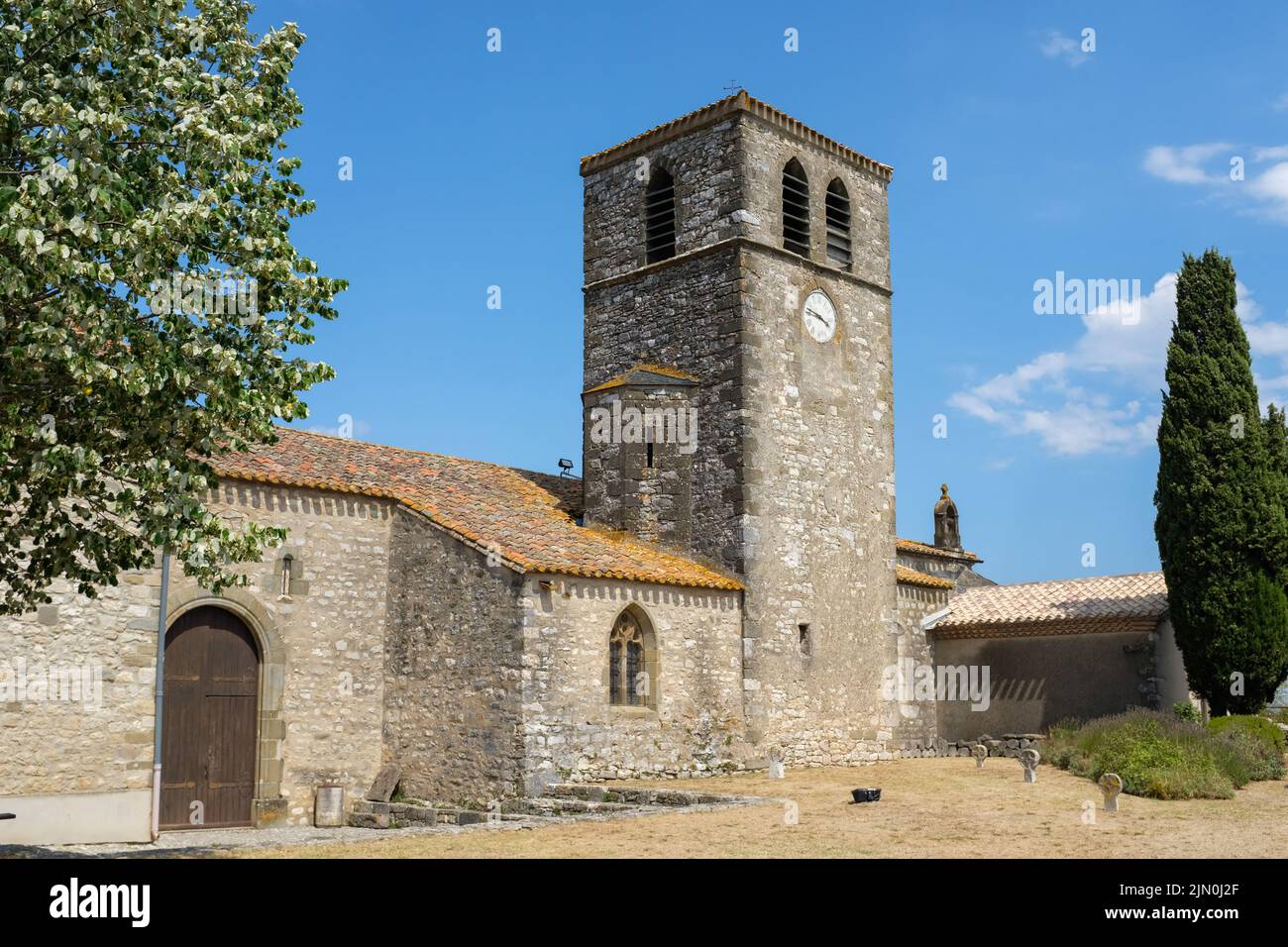 Eglise Sainte Marie, Aragon in France 2022. Stock Photo