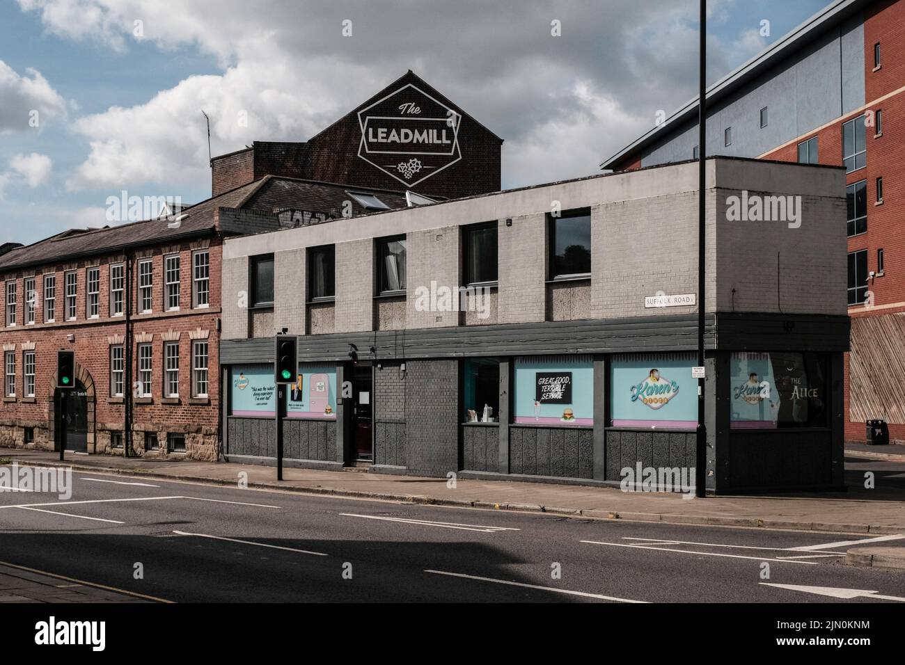 Architecture and famous buildings in Sheffield City Centre, UK Stock
