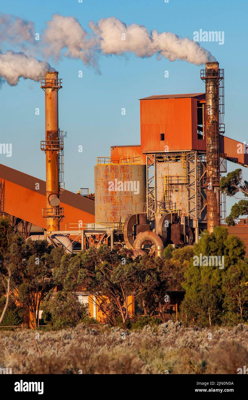 Bluescope, steel works, Whyall, South Australia Stock Photo