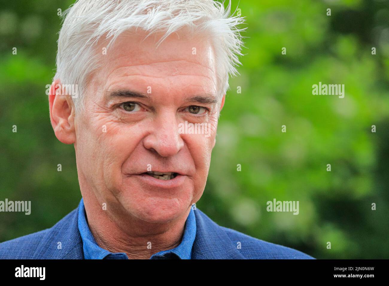 Phillip Schofield, tv presenter, close up of face, Chelsea Flower Show