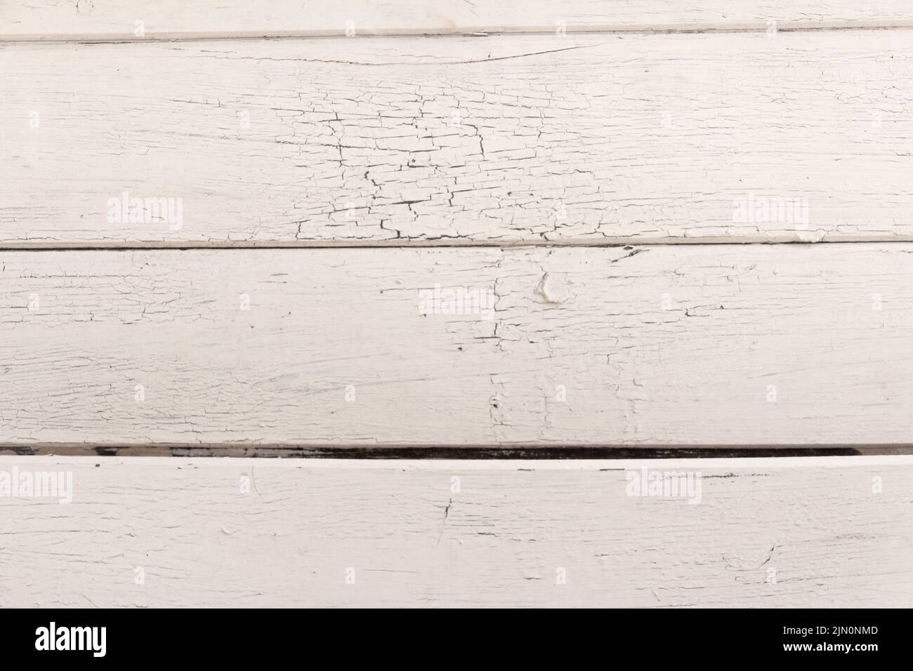 rustic background with deteriorated white painted wood texture Stock Photo