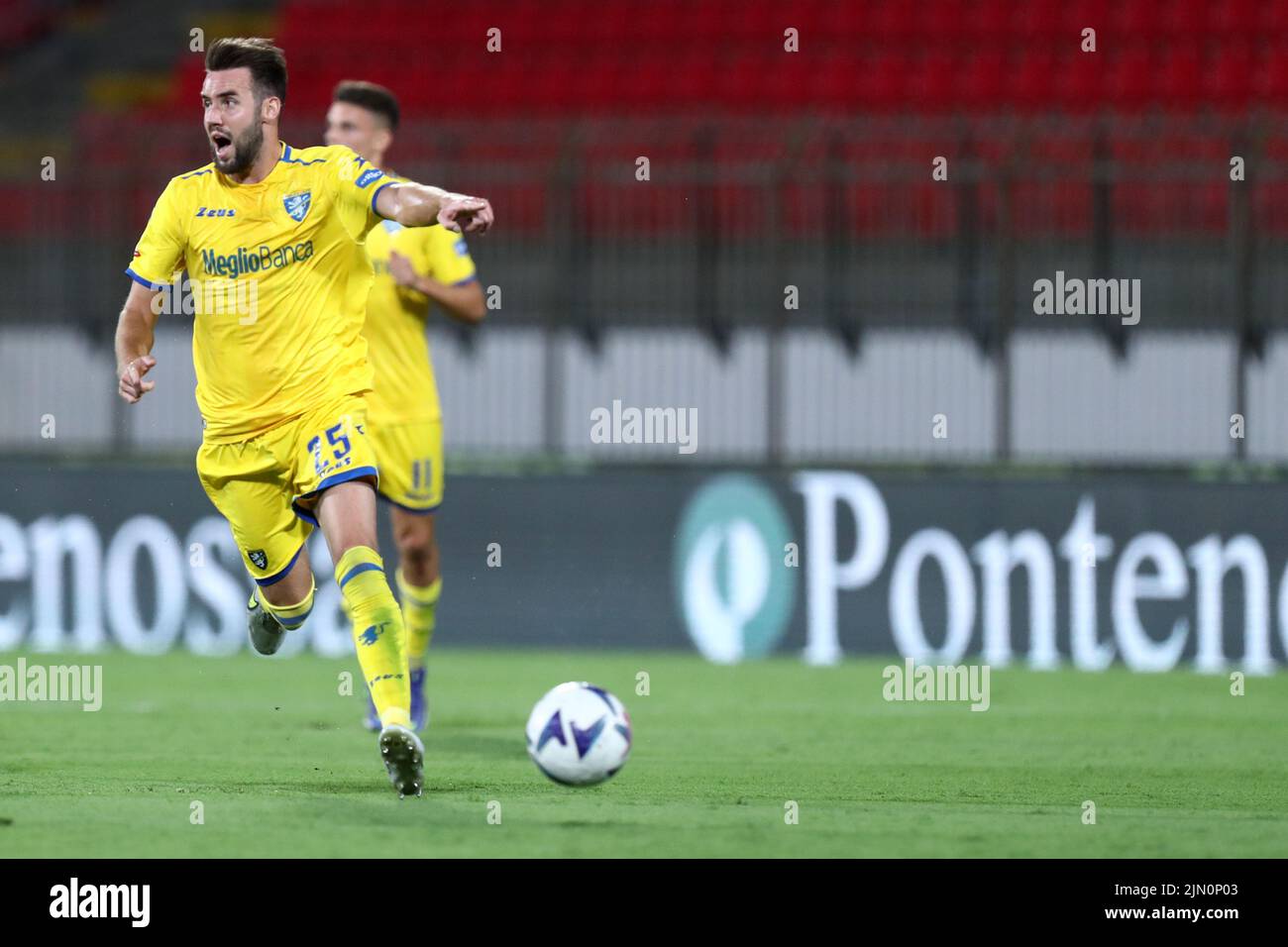 Przemyslaw Szyminski of Frosinone Calcio controls