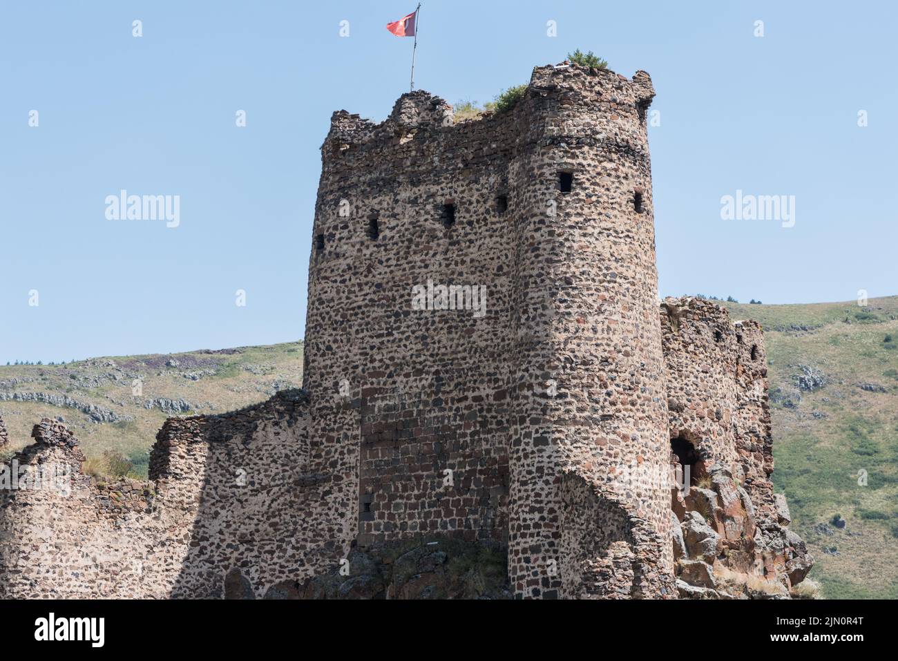 The Devil's Castle (Şeytan Kalesi) at Yıldırımtepe in Turkey's Ardahan ...