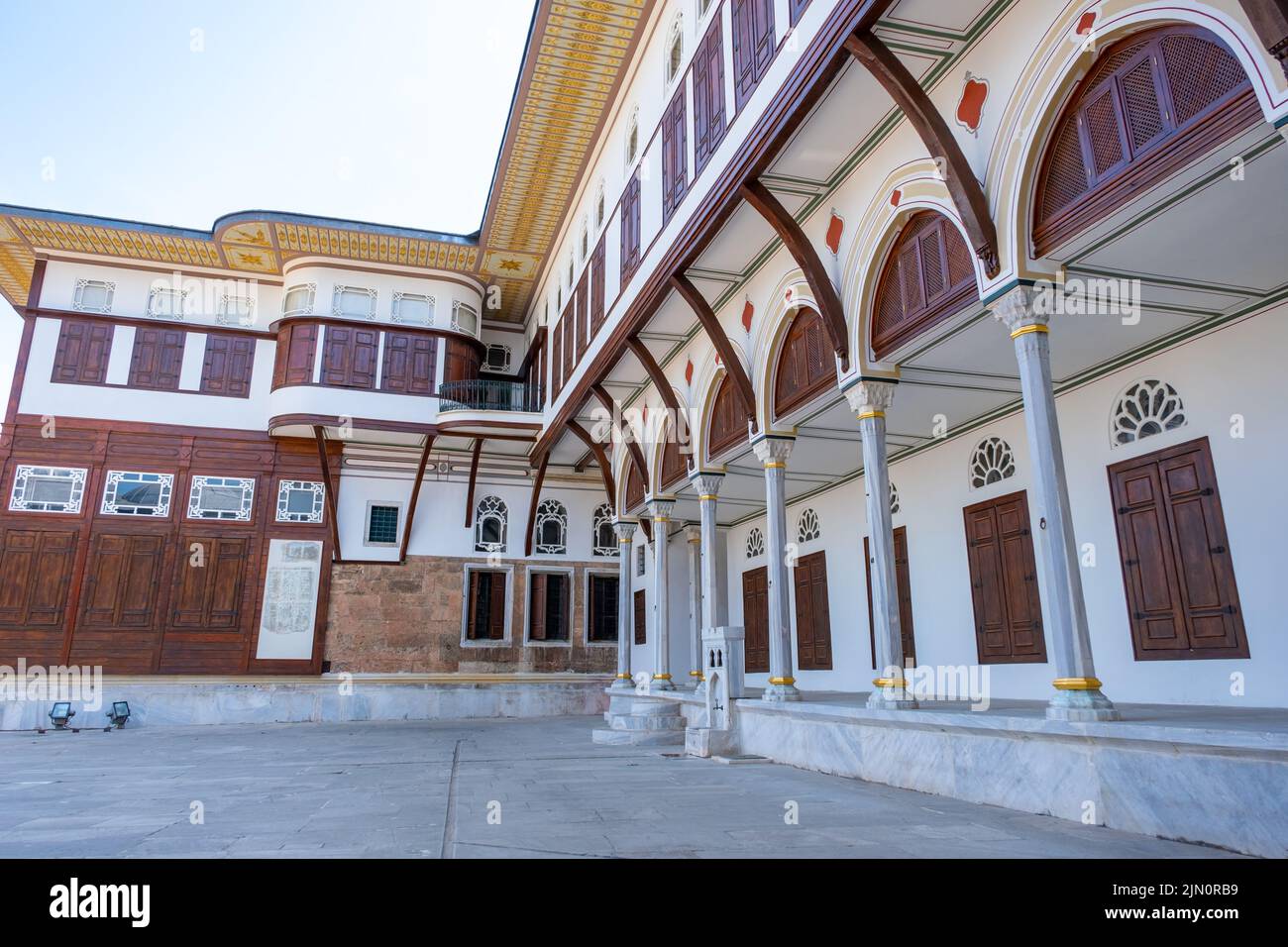 Interior of Topkapi Palace, detail and decoration of the castle ...