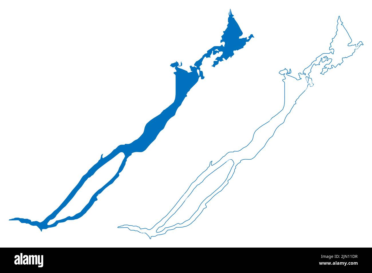 Lake Grand (Canada, North America, Newfoundland and Labrador) map