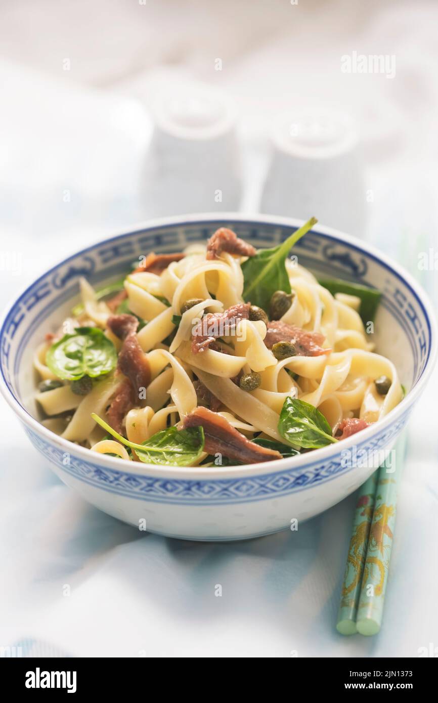 Cherry almond honey upside down cake Stock Photo Alamy