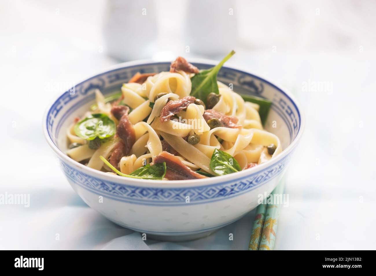 Cherry almond honey upside down cake Stock Photo Alamy