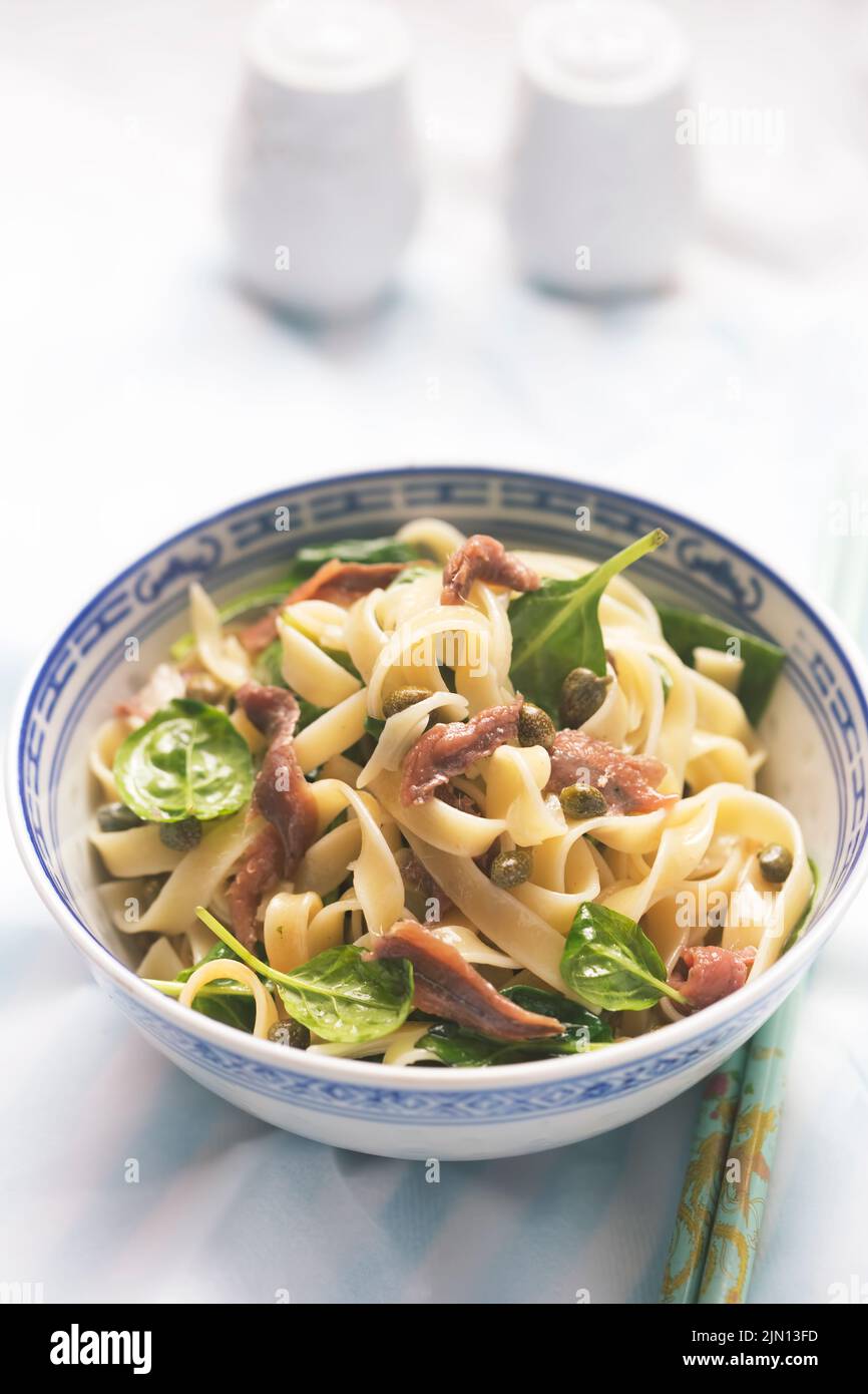 Cherry almond honey upside down cake Stock Photo Alamy