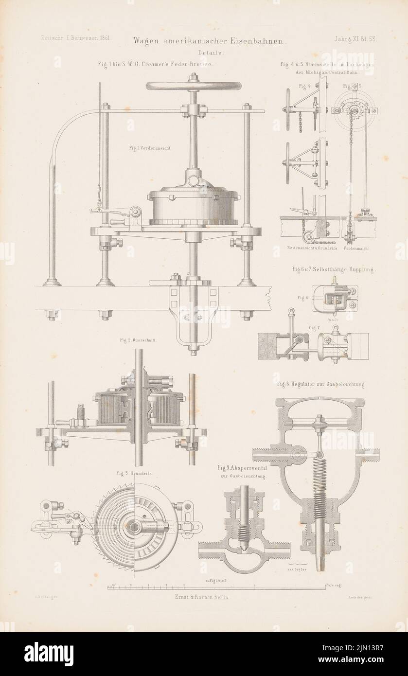Bendel A., American railway vehicles. (From: Atlas to the magazine for ...