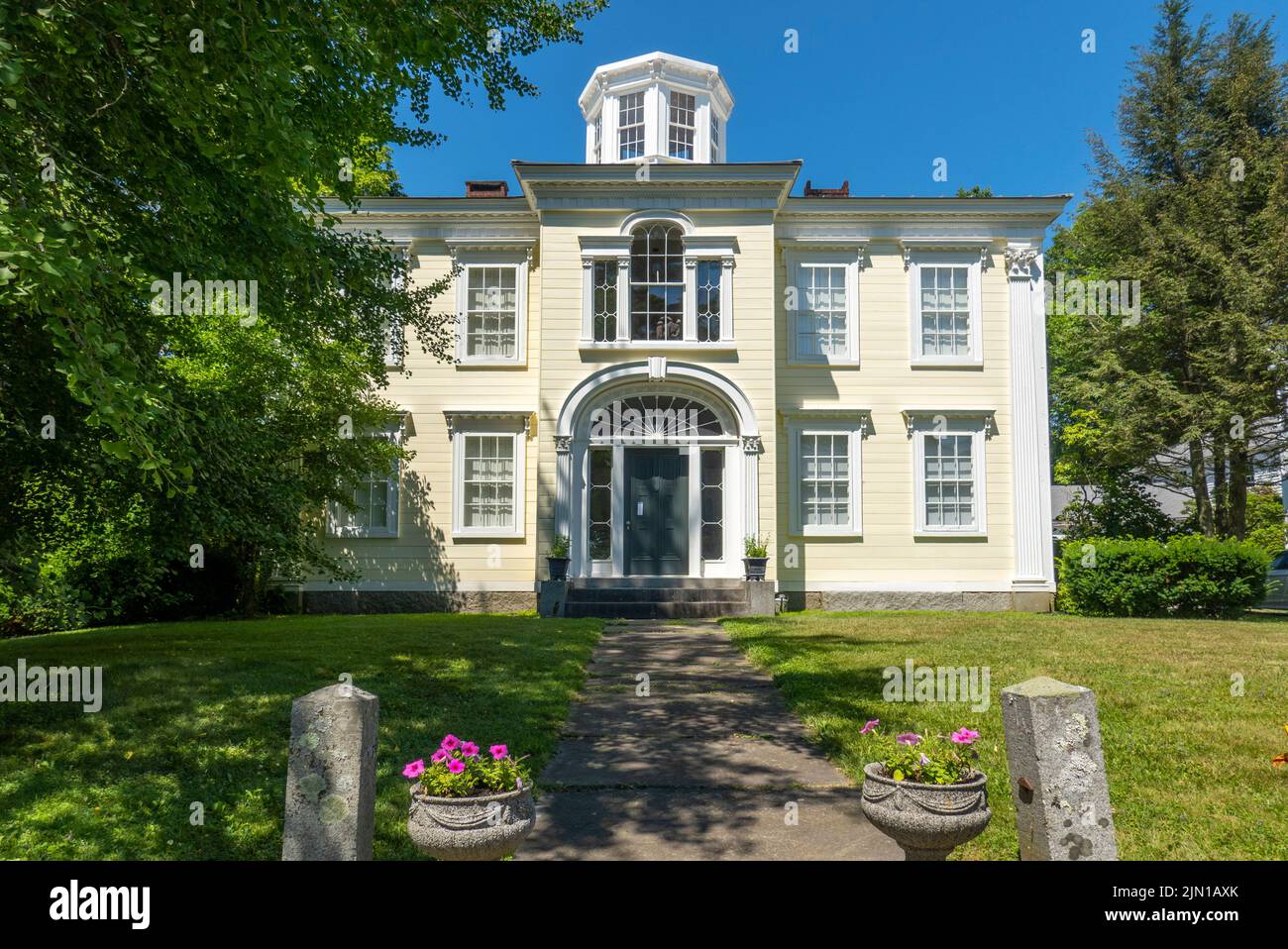 number 12 High street house in Wiscasset Maine Stock Photo