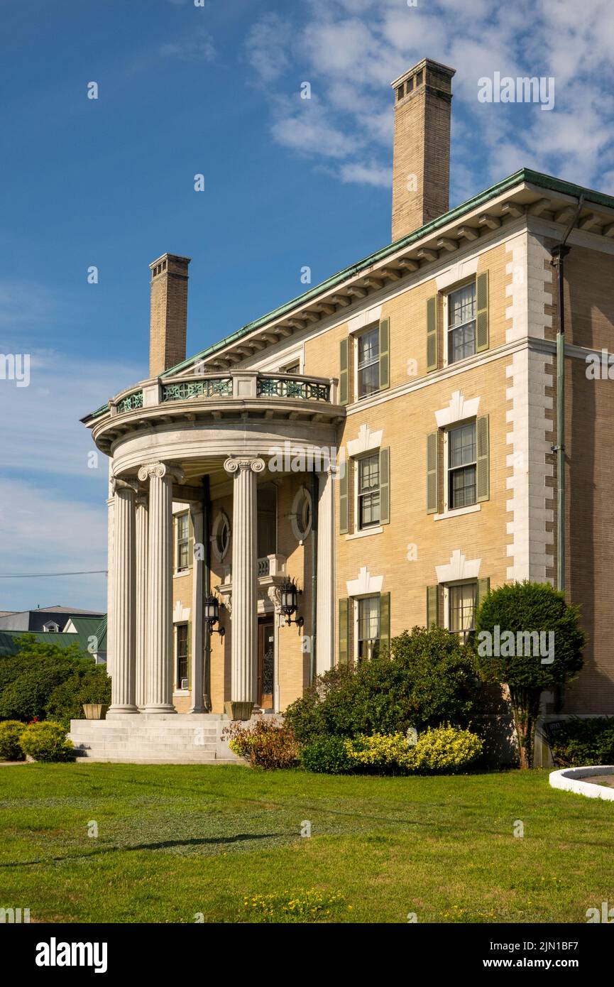 Governor Hill Mansion home in Augusta Maine Stock Photo
