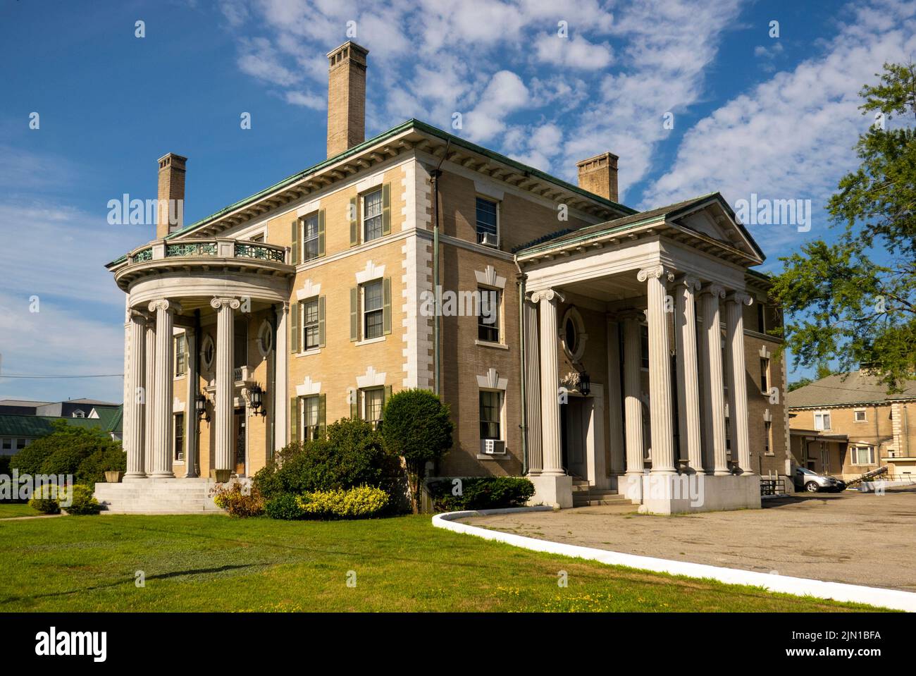 Governor Hill Mansion home in Augusta Maine Stock Photo