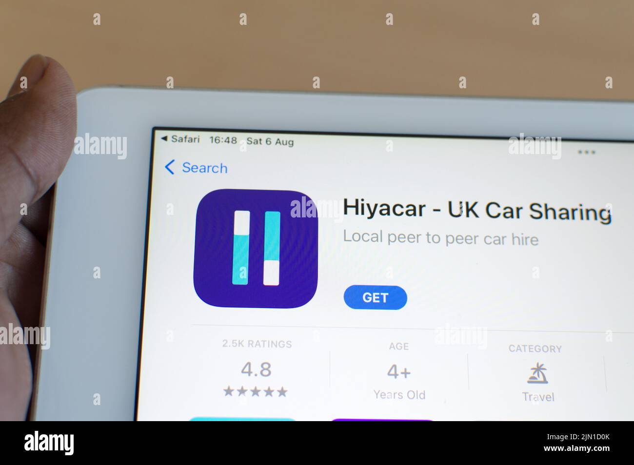 HiyaCar a peer to peer car sharing concept Stock Photo