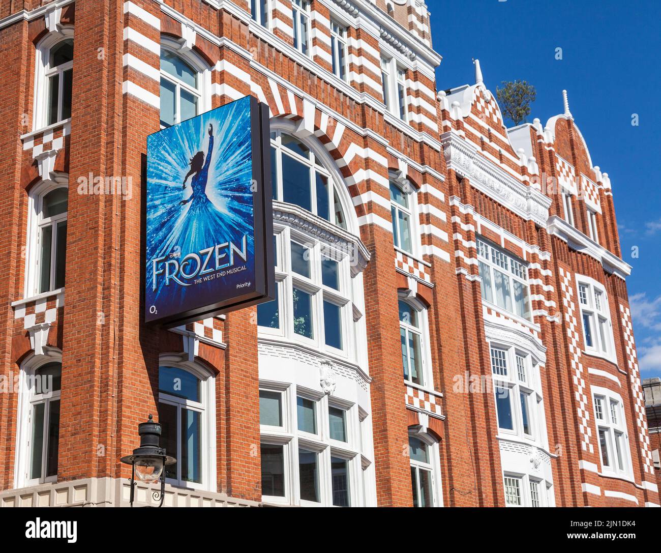 The musical Frozen at London's Theatre Royal Drury Lane,London,England,UK Stock Photo