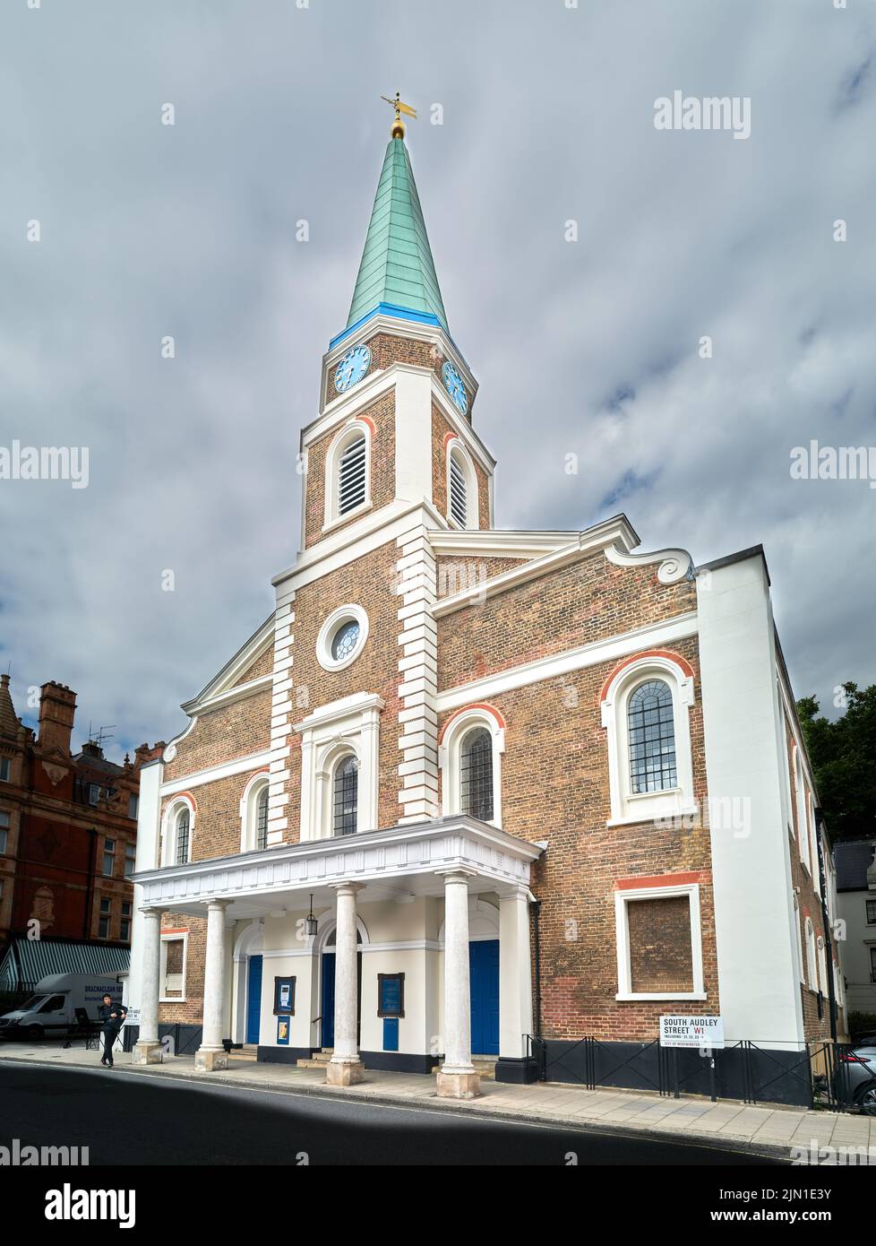 The Grosvenor chapel, Mayfair, London, England. Stock Photo