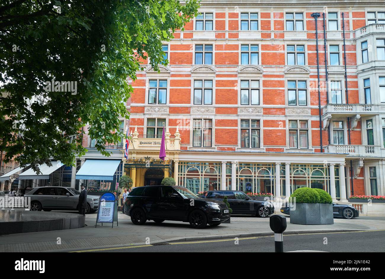 The Connaught hotel, Mayfair, London, England. Stock Photo