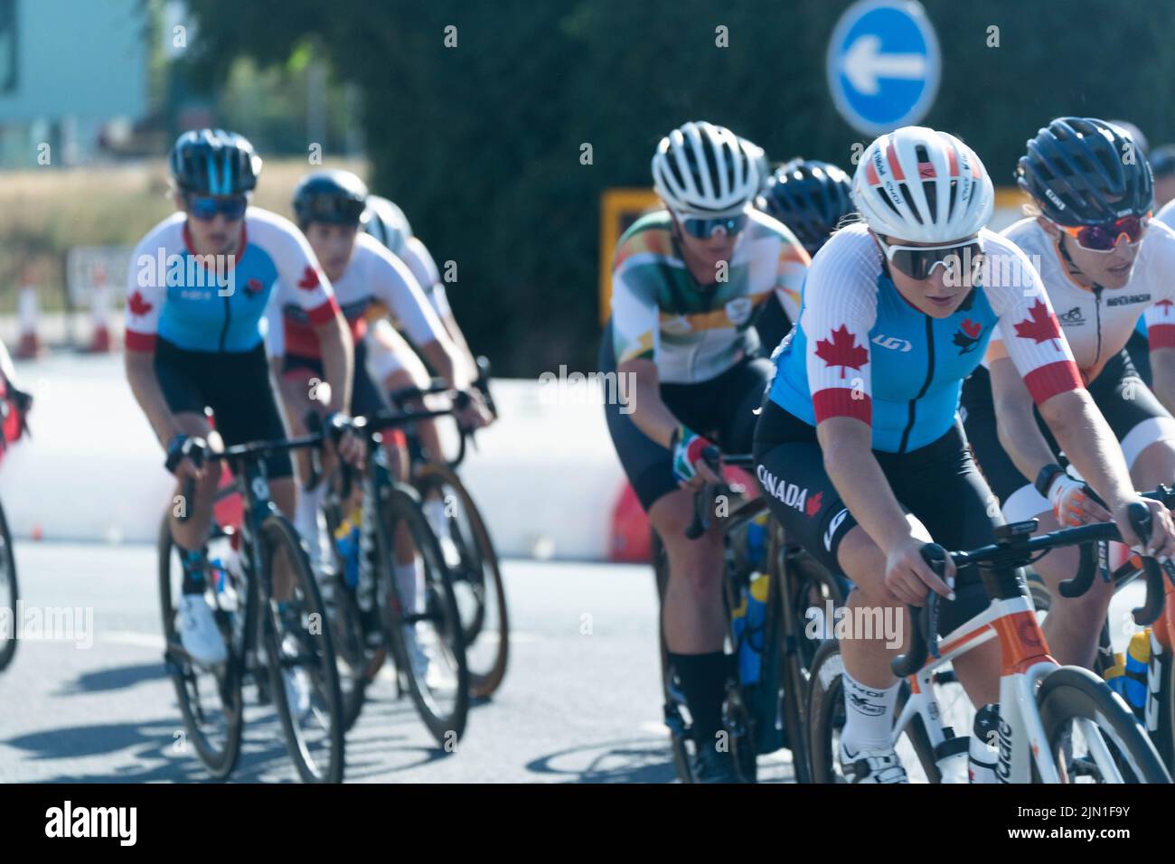 Commonwealth Games 2022 Road Race Cycling Warwick Stock Photo