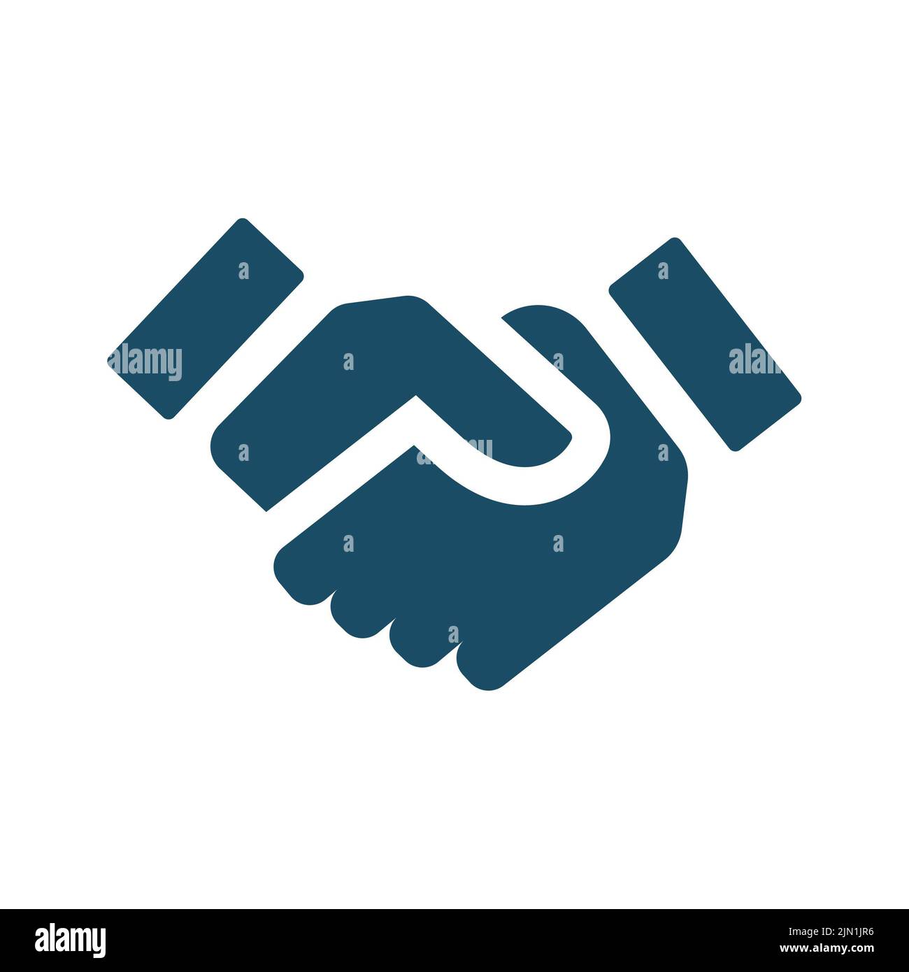 Blue sign handshake symbol icon hi-res stock photography and images - Alamy