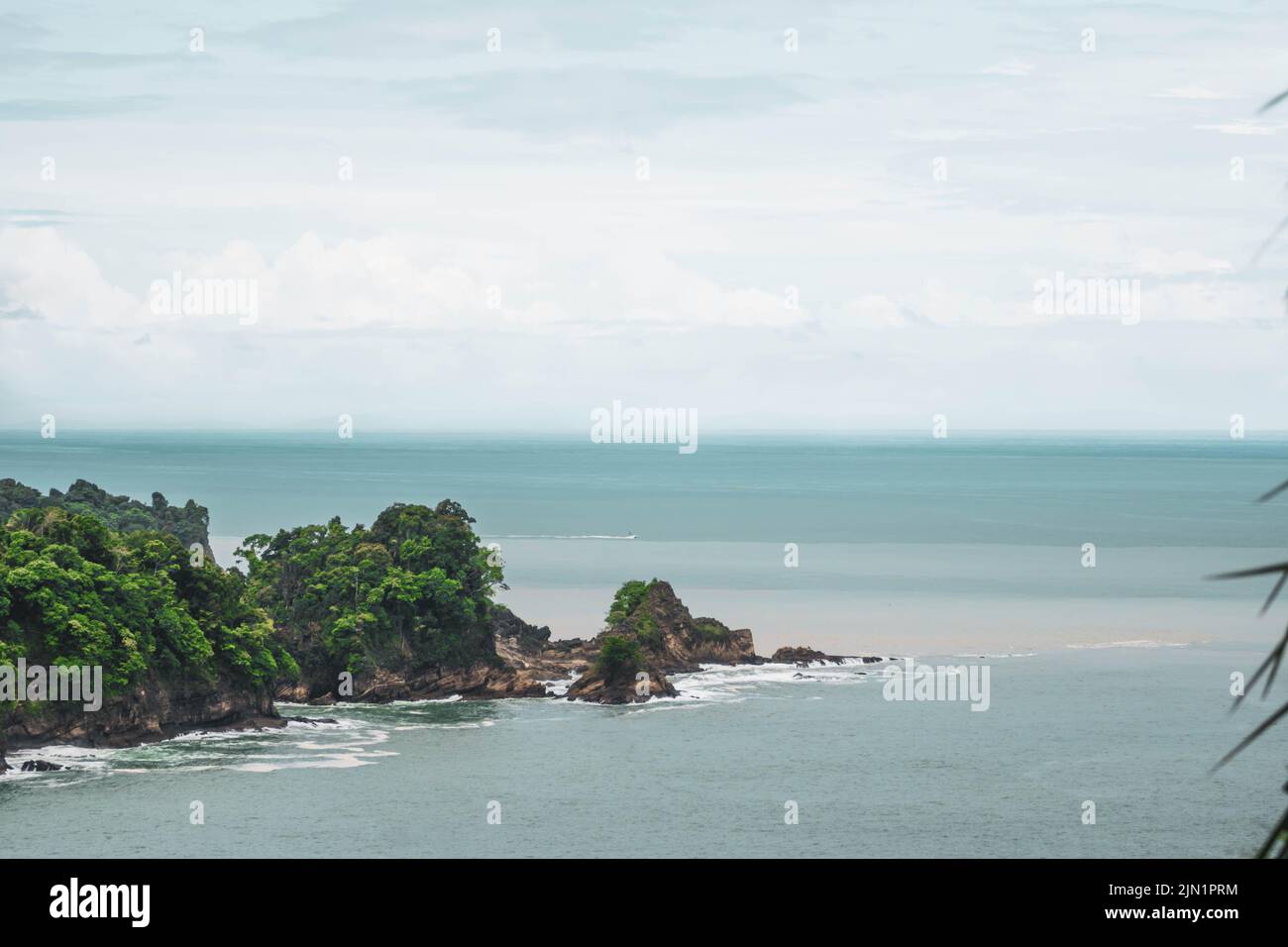 jungle and sea landscape of Costa Rica Stock Photo