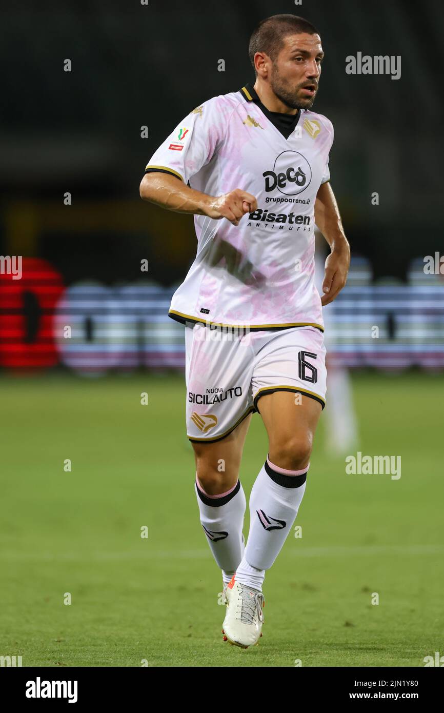 Fans of Palermo Football Club show their colors on game day, Palermo Stock  Photo - Alamy