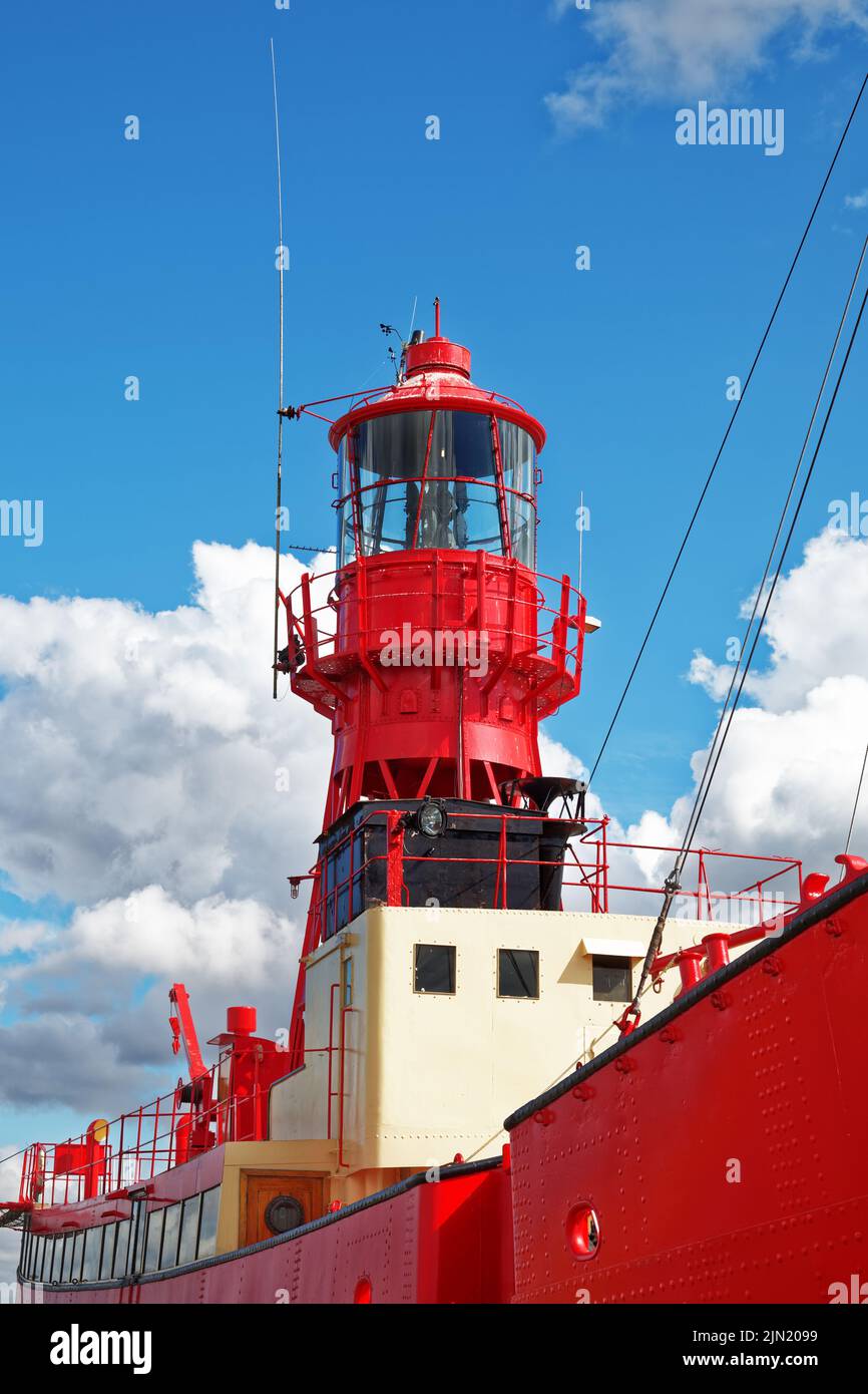 Lightship at Tollesbury, Essex, England. Stock Photo