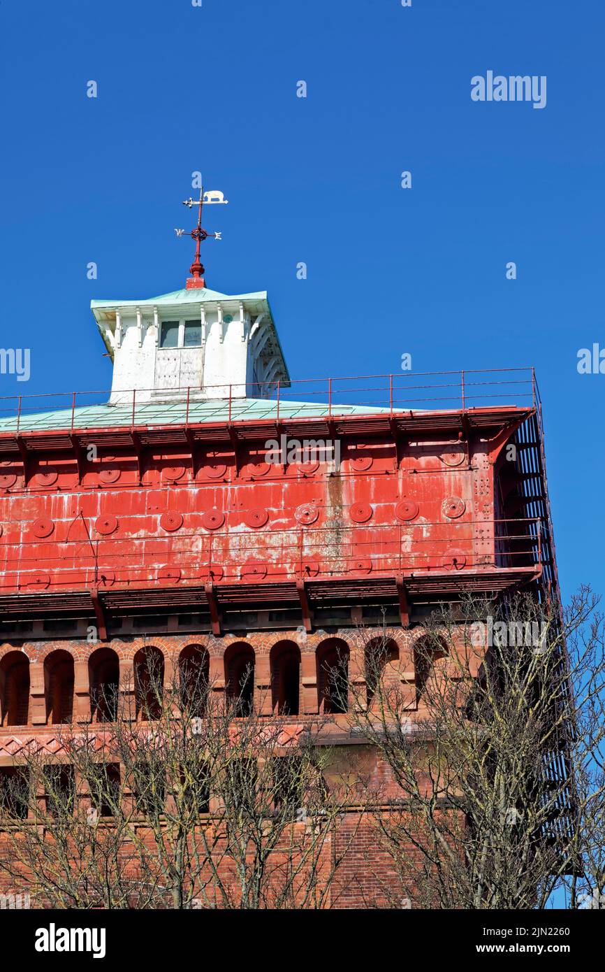 'Jumbo' Water Tower Colchester, with copy space. Stock Photo