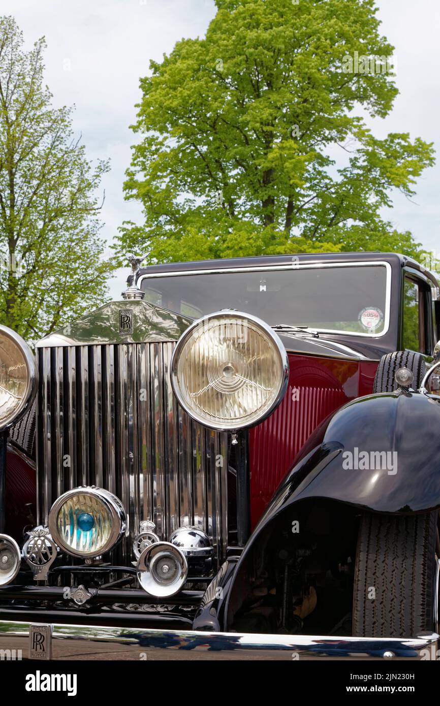 Rolls Royce car, close up. Stock Photo