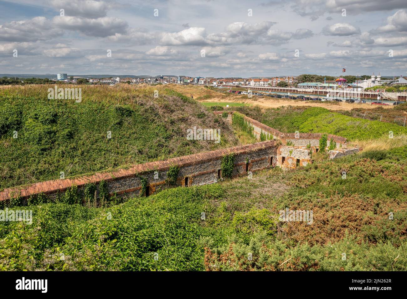 Littlehampton, August 4th 2022 The remains of Littlehampton Fort