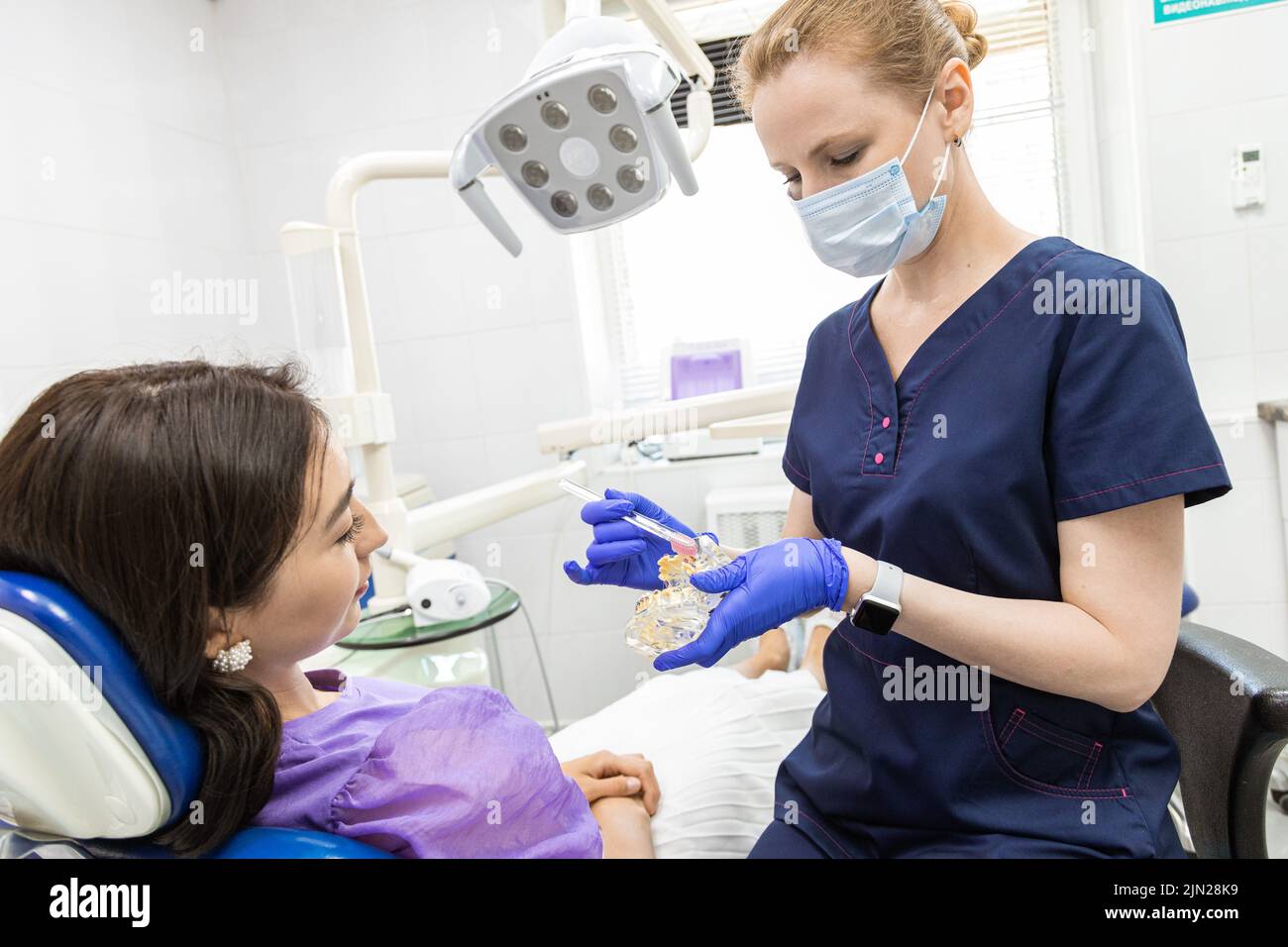 Dentistry concept. Professional dental services and modern equipment