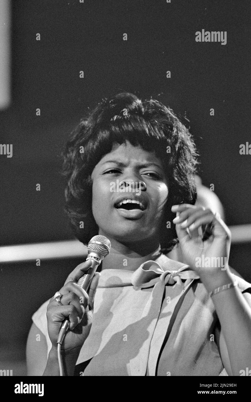 IRMA THOMAS American Soul singer on Ready,Steady,Go ! in 1967. Photo: Tony Gale Stock Photo