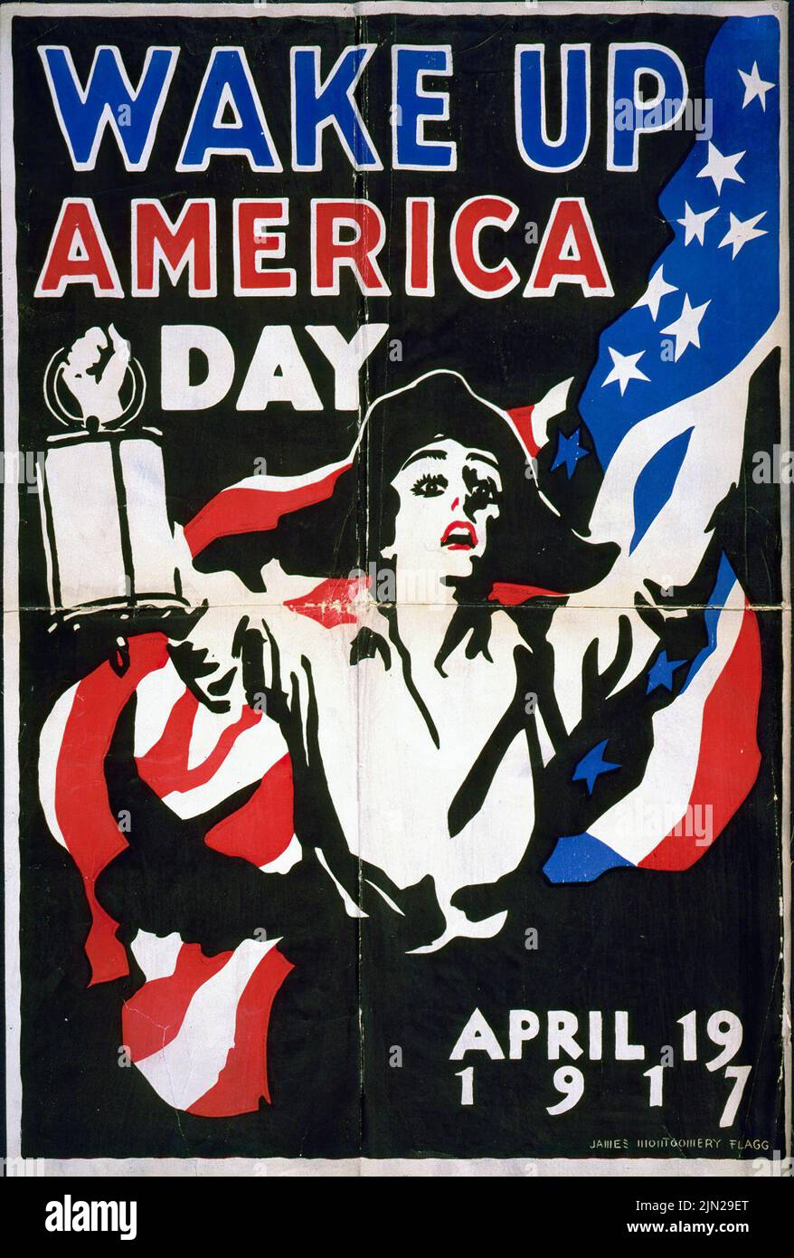 Wake up America Day April 19, 1917 (1917) by James Montgomery Flagg