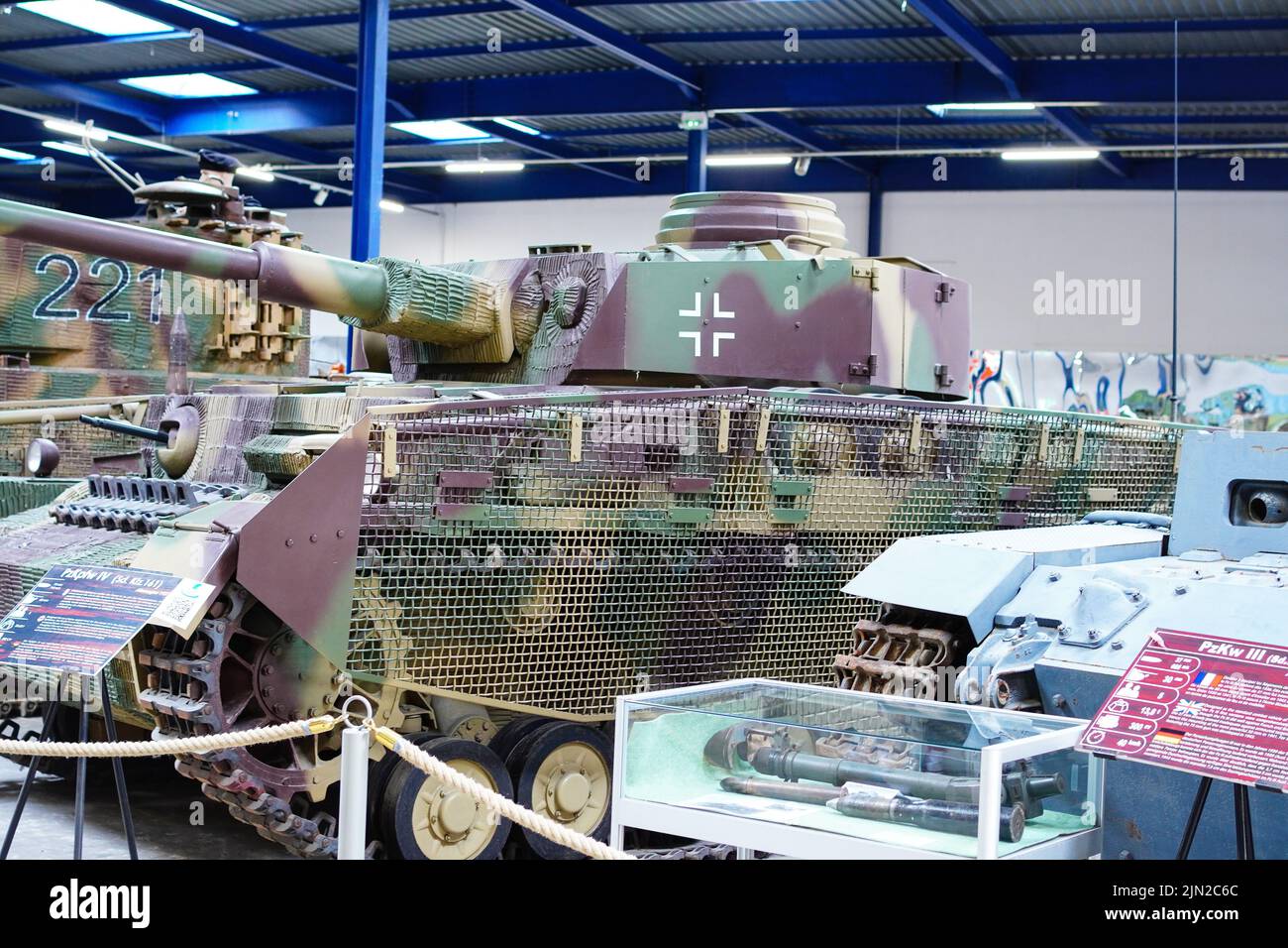 Panzer IV, German tank, musée des Blindes, Saumur, France Stock Photo