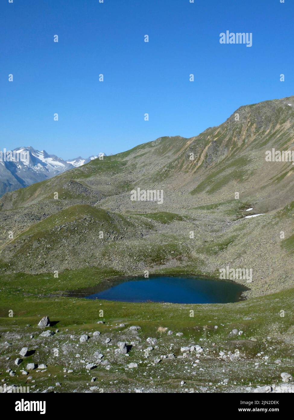 Stubai high-altitude hiking trail, lap 2 in Tyrol, Austria Stock Photo