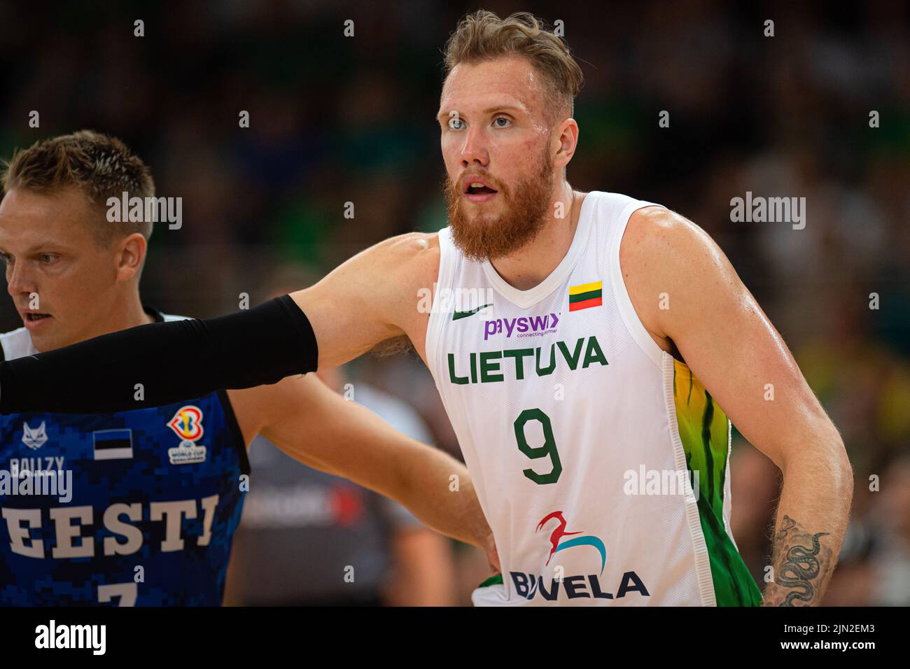 2022 08 07. Basketball. Lithuania - Estonia - 90:88. Ignas Brazdeikis is a Lithuanian-Canadian basketball player who plays as a light winger. Stock Photo