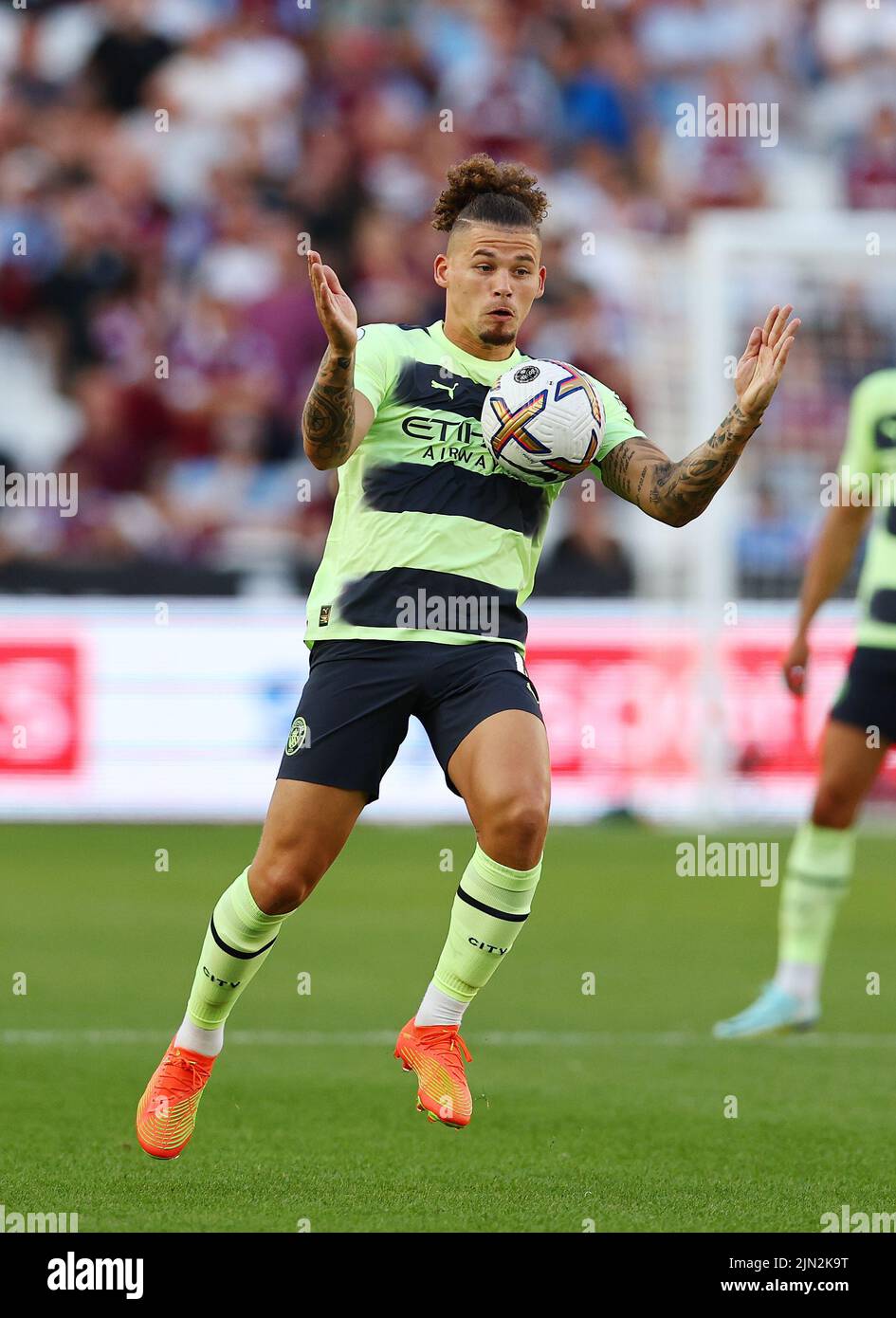 London, England, 7th August 2022. Kalvin Phillips of Manchester City during the Premier League match at the London Stadium, London. Picture credit should read: David Klein / Sportimage Stock Photo
