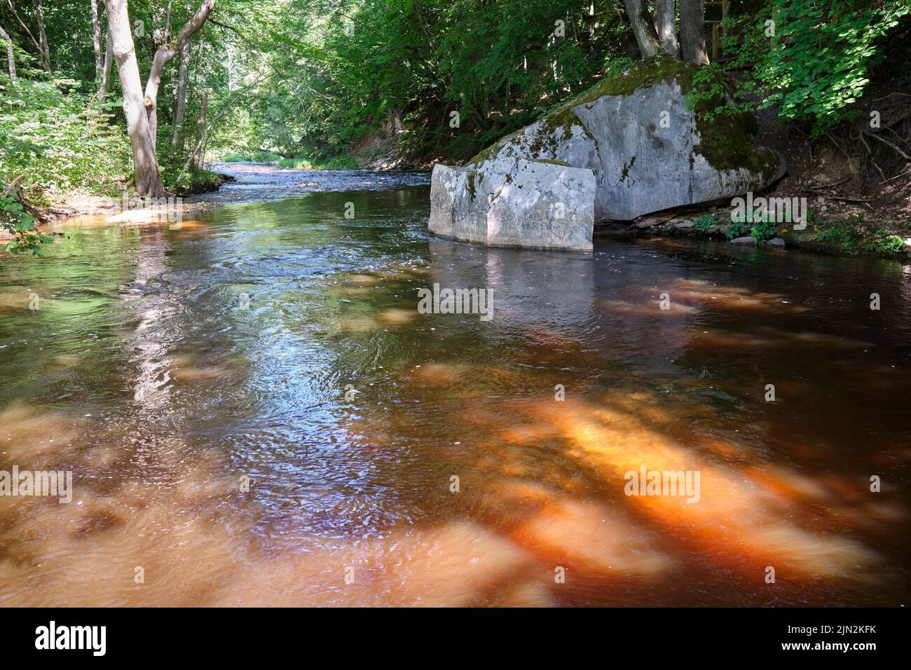Vizla River Nature Trail, Vireshi, Vidzeme, Latvia Stock Photo