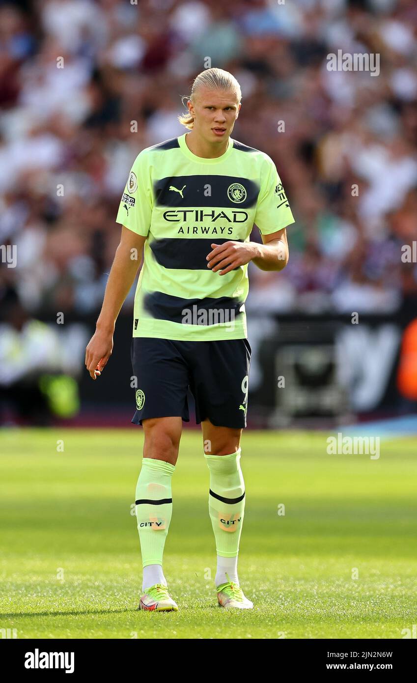 Manchester City Match Erling haaland manchester city west ham hi-res stock photography and