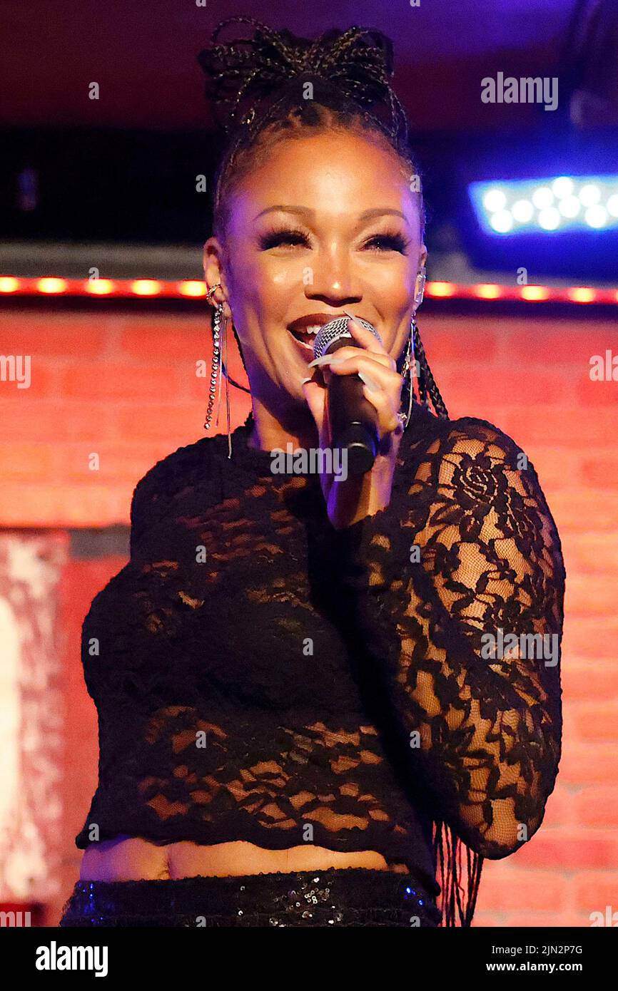 Chante Moore Performs At The City Winery  -PICTURED: Chante Moore -LOCATION: Philadelphia USA -DATE: 7 Aug 2022 -CREDIT: William T Wade Jr/startraksphoto.com Stock Photo