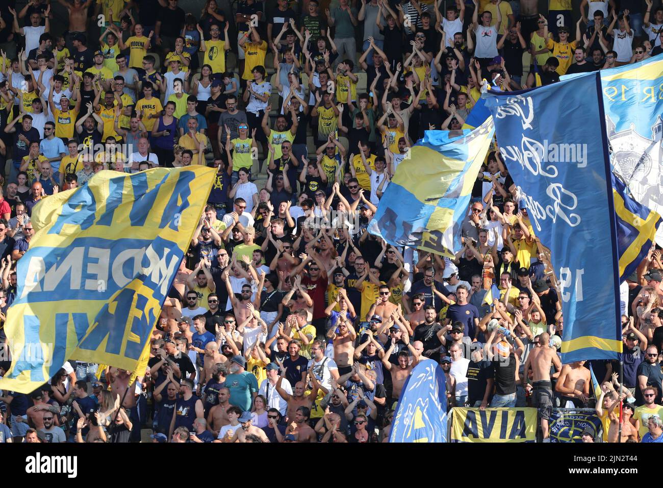 August 8, 2022, Modena, Italy: Modena, Italy, Alberto Braglia stadium,  August 08, 2022, Paulo Azzi (FC MODENA) during Modena FC vs US Sassuolo -  Italian football Coppa Italia match. (Credit Image: ©