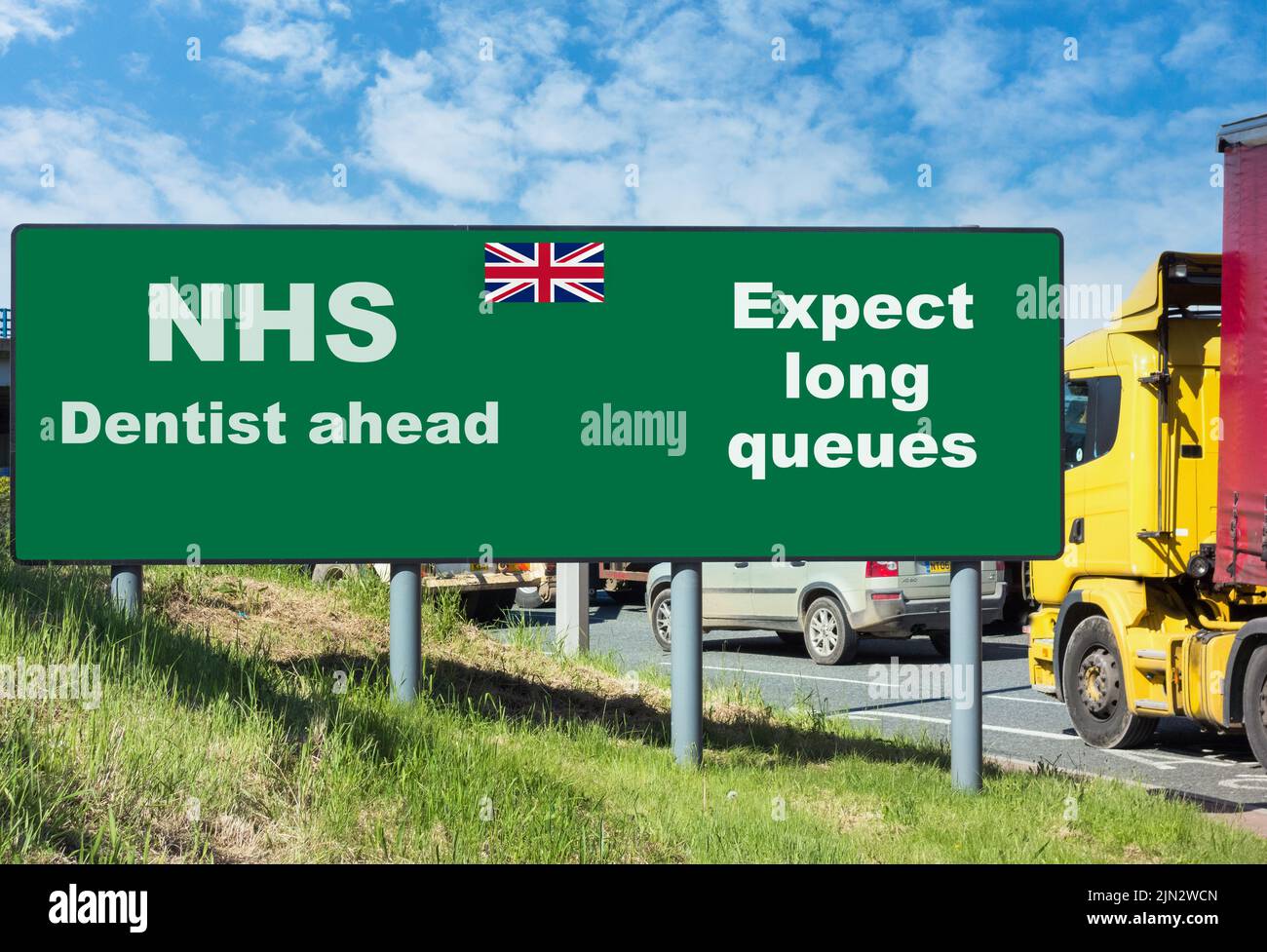 NHS dentist, dentists waiting list, shortage... concept. Stock Photo