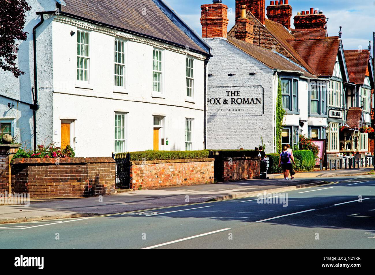 Period Houses, Tadcaster Road, Dringhouses, York, England Stock Photo