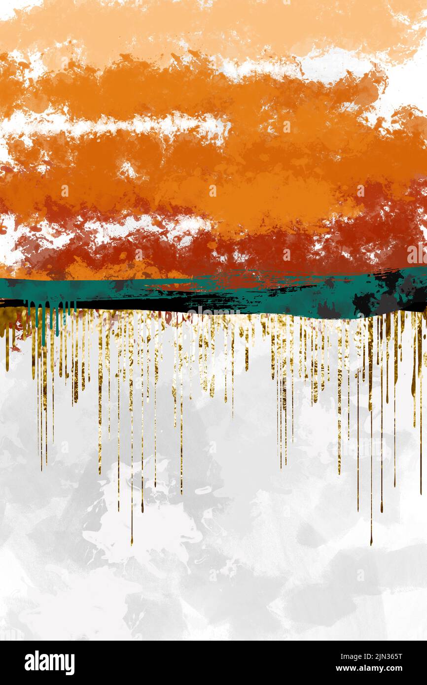 Gold Fluid art texture. Background with abstract Stock Photo - Alamy