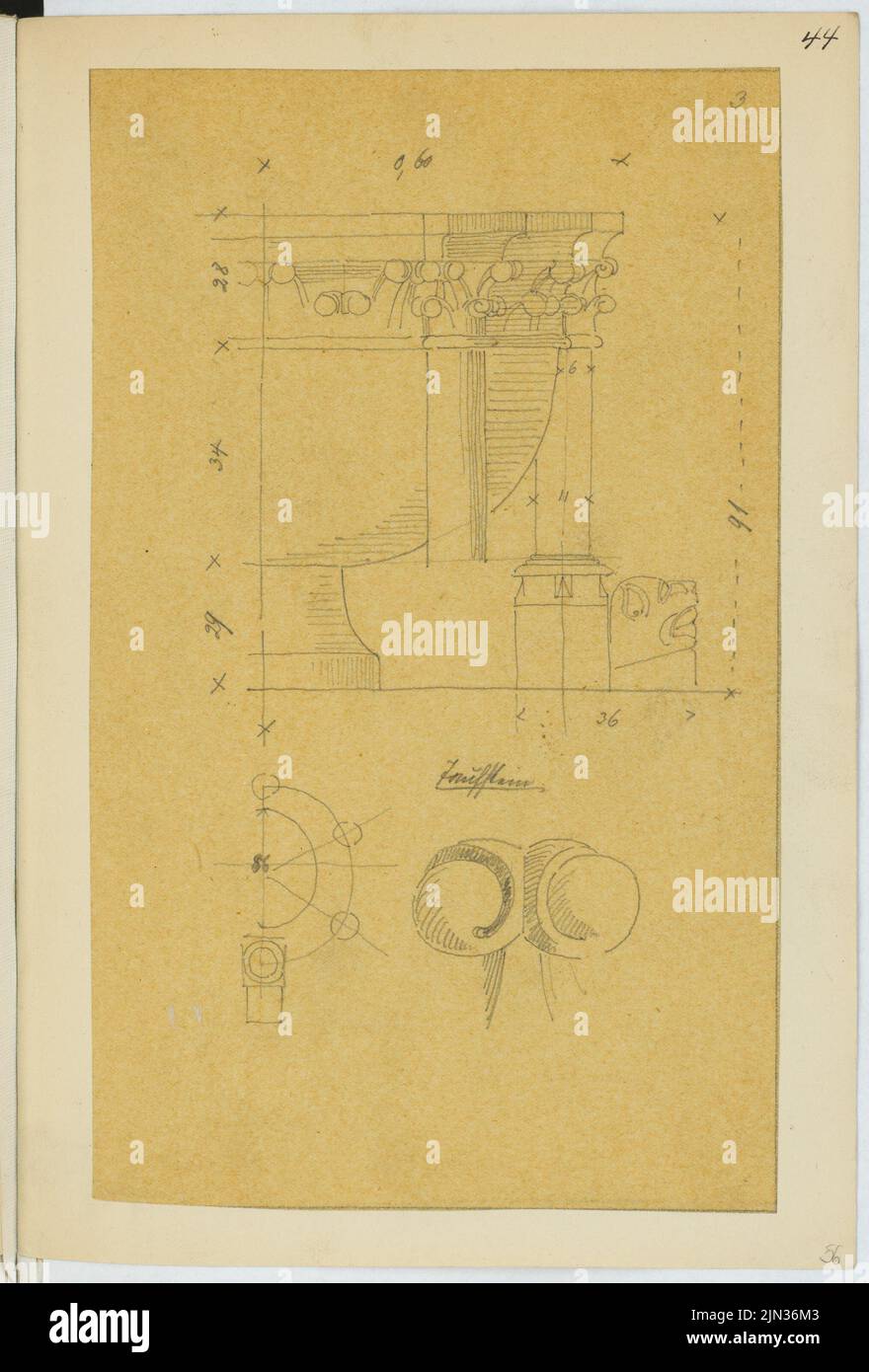 Stiehl Otto (18601940) Sketch and photo album 19 Marburg Castle