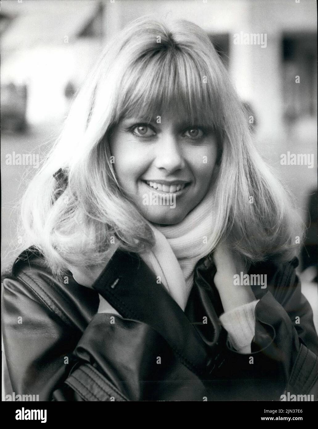 Nov. 11, 1978 - Olivia Newton-John press conference: Pop star Olivia Newton-John, the Grease film girl who has arrived back in Britain for a series of concert which open yesterday at the Rainbow theater. And she has also released her latest album called ''Totally Hot''. Photo shows Olivia Newton-John pictured at her press conference today. (Credit Image: © Keystone Press Agency/ZUMA Press Wire) Stock Photo